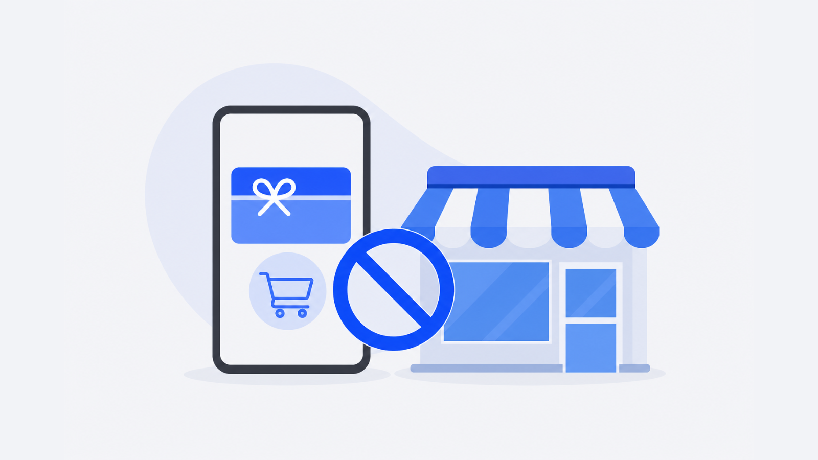Online-only employee gift cards cannot be used in physical stores