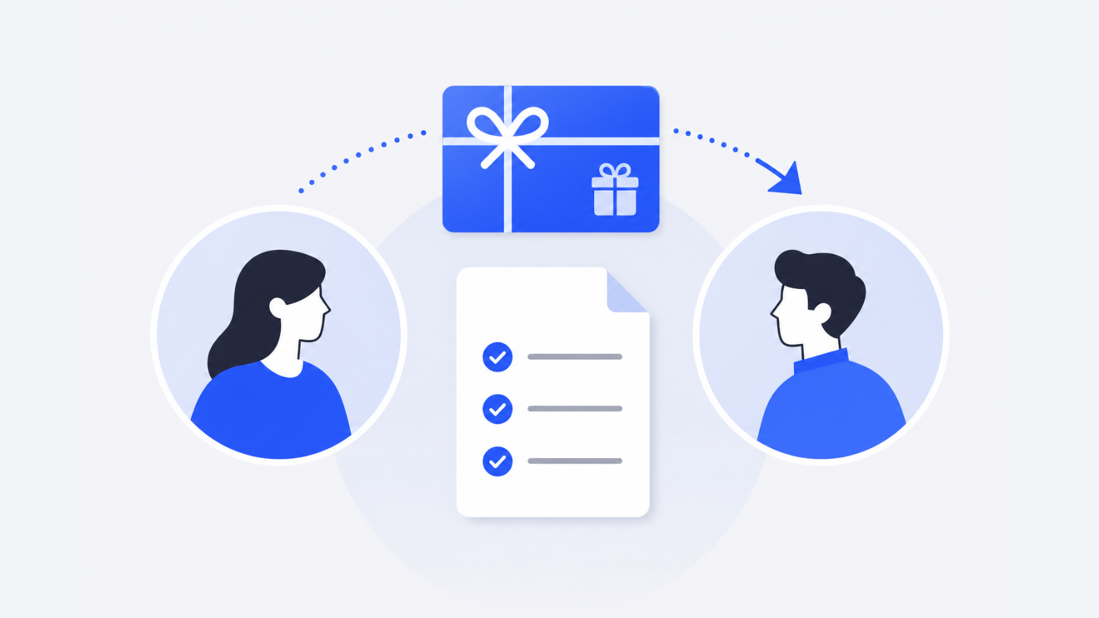 Handover notes for a holiday gift card program changing owner