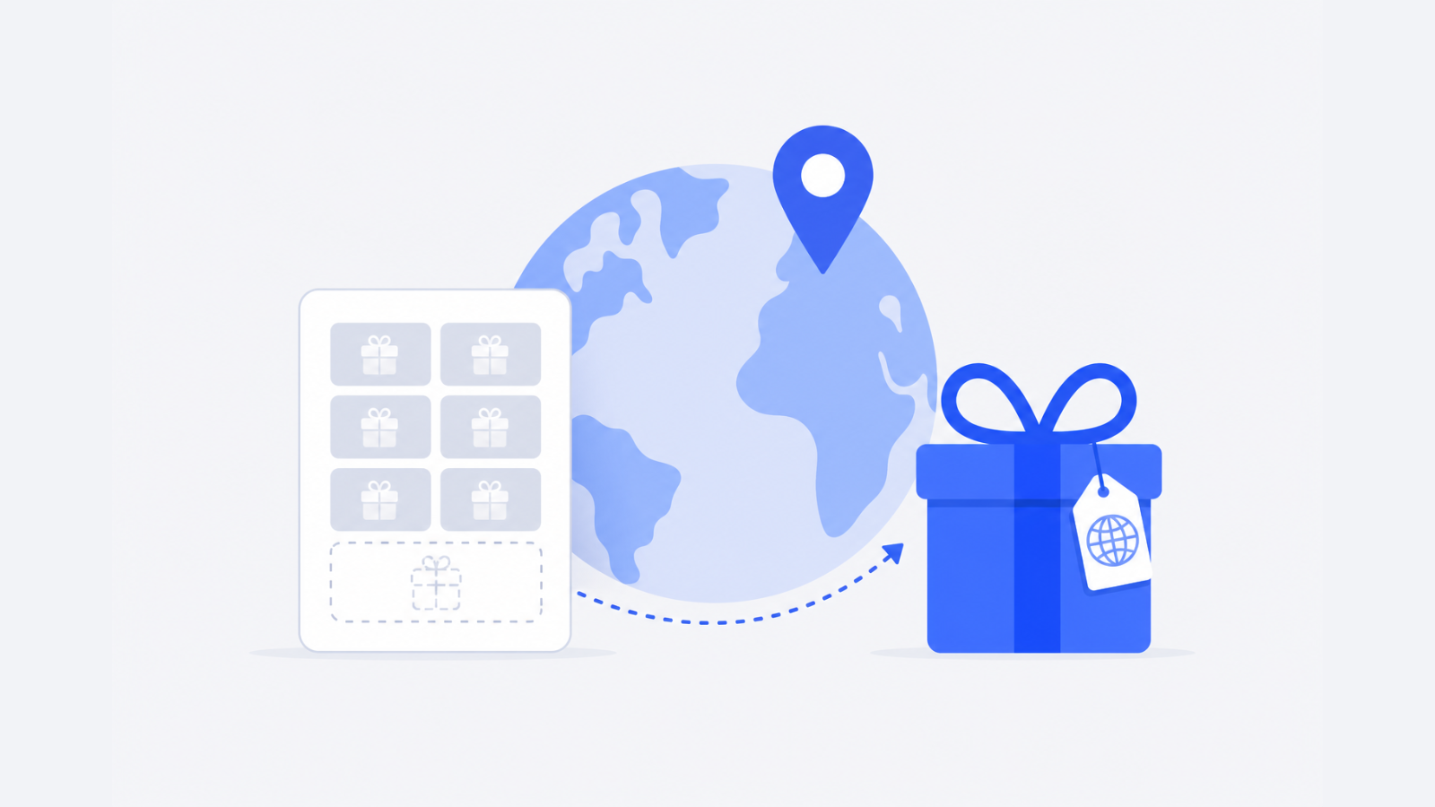 How should international holiday rewards handle markets with fewer than ten local gift card products?