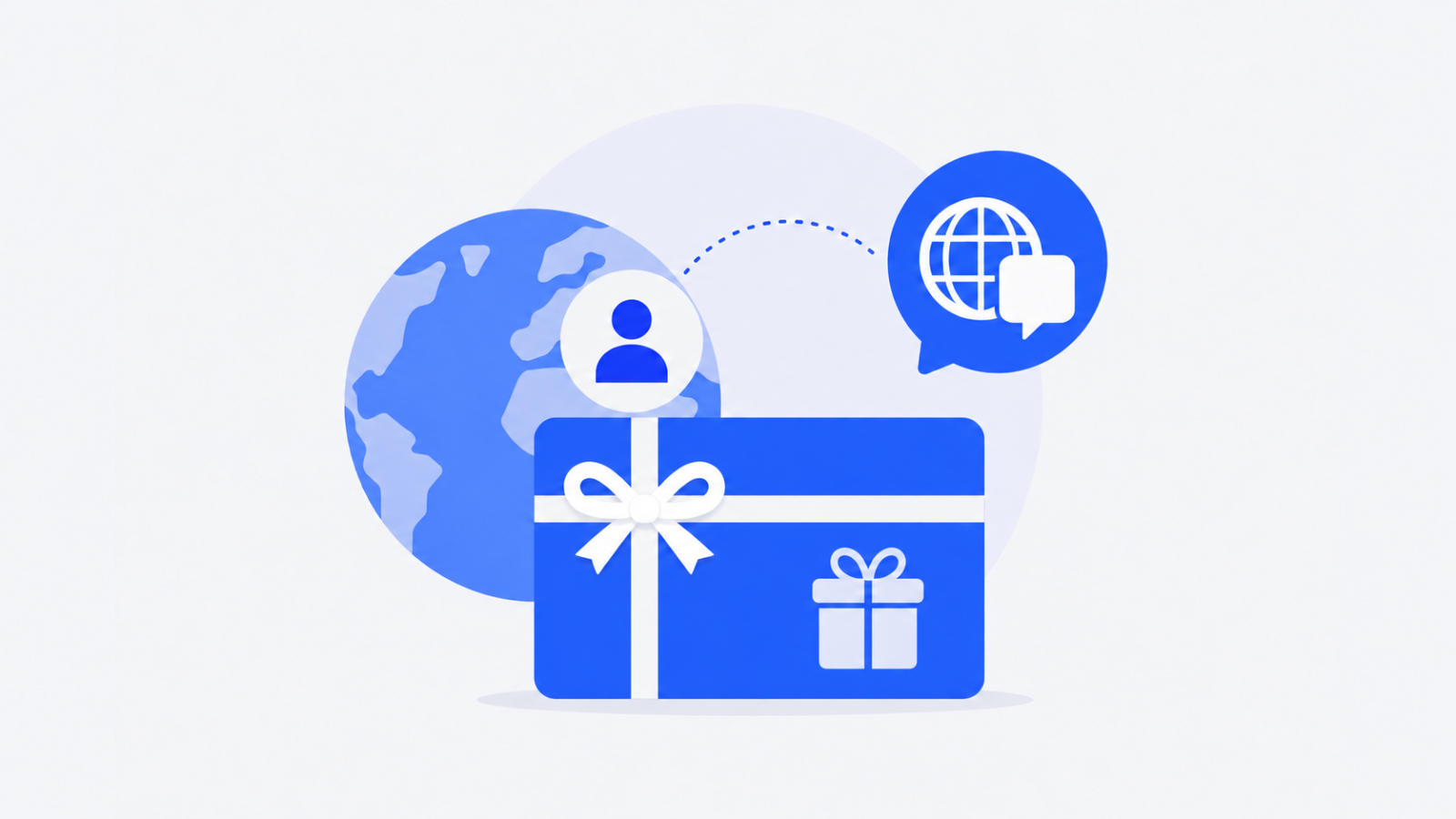 Set the recipient language before sending a holiday gift card reward