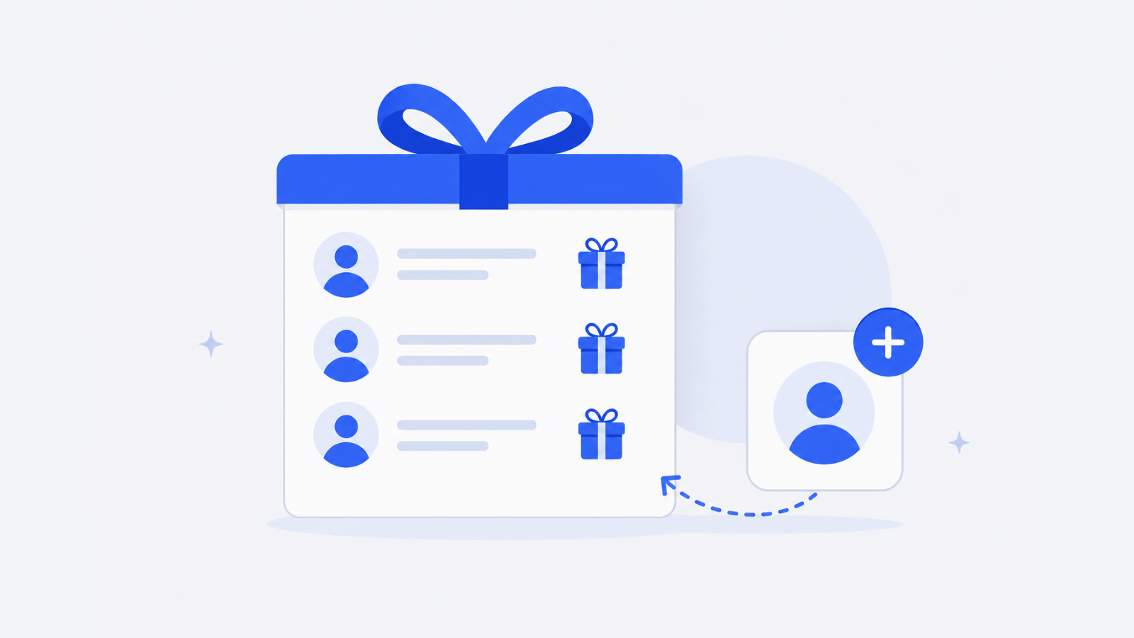 Handling late additions to a bulk holiday gift card recipient list